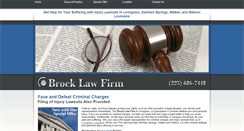 Desktop Screenshot of brocklawfirmla.com